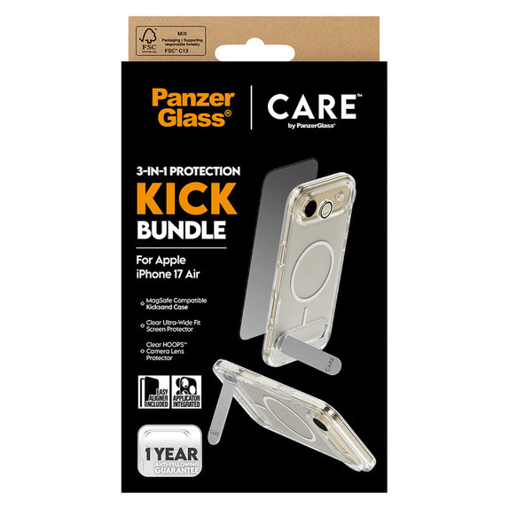 Bundle 3 în 1 Kick pentru iPhone Air, PanzerGlass