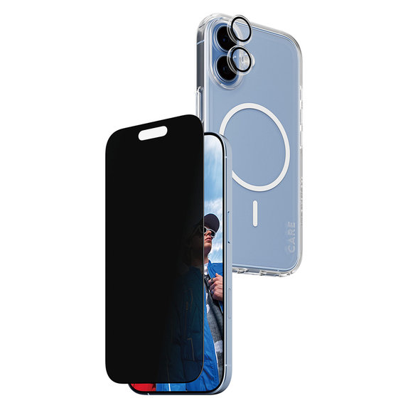 Bundle 3 în 1 Privacy pentru iPhone 17, PanzerGlass