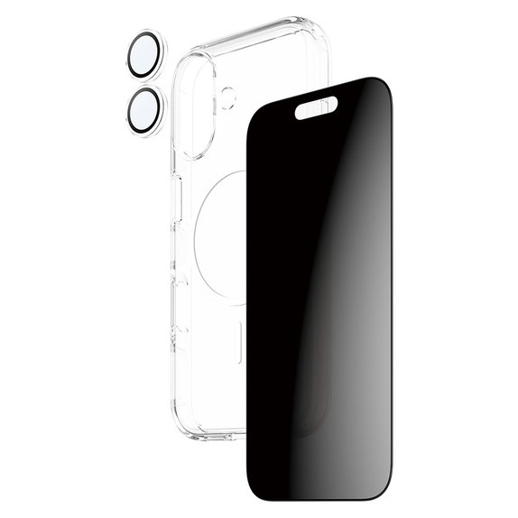 Bundle 3 în 1 Privacy pentru iPhone 17, PanzerGlass