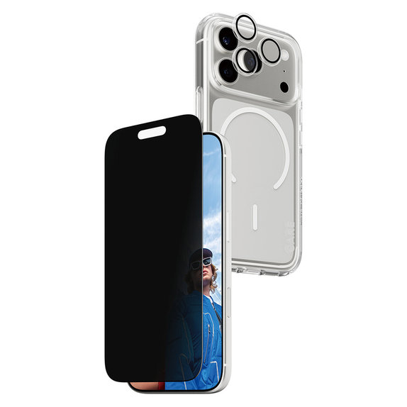 Bundle 3 în 1 Privacy pentru iPhone 17 Pro, PanzerGlass