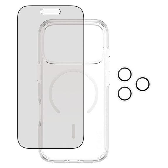 Bundle 3 în 1 Privacy pentru iPhone 17 Pro, PanzerGlass