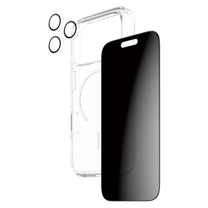 Bundle 3 în 1 Privacy pentru iPhone 17 Pro, PanzerGlass