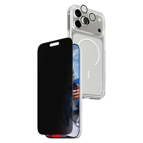 Bundle 3 în 1 Privacy pentru iPhone 17 PMax, PanzerGlass