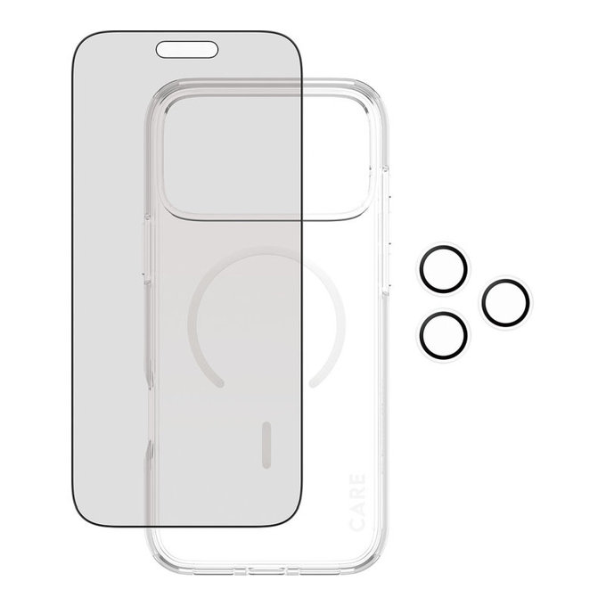 Bundle 3 în 1 Privacy pentru iPhone 17 PMax, PanzerGlass