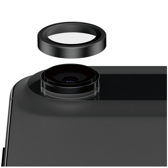 Protecție lentile cameră Hoops Ceramic II pentru iPhone 17 Air, Negru, PanzerGlass
