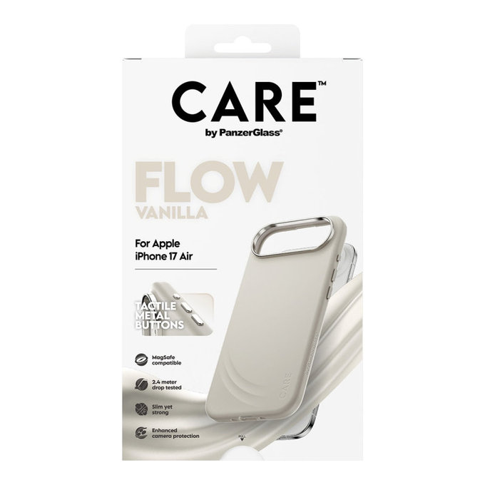 Husă FLOW cu MagSafe pentru iPhone Air, Vanilla, CARE