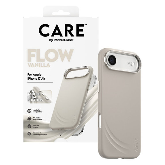 Husă FLOW cu MagSafe pentru iPhone Air, Vanilla, CARE