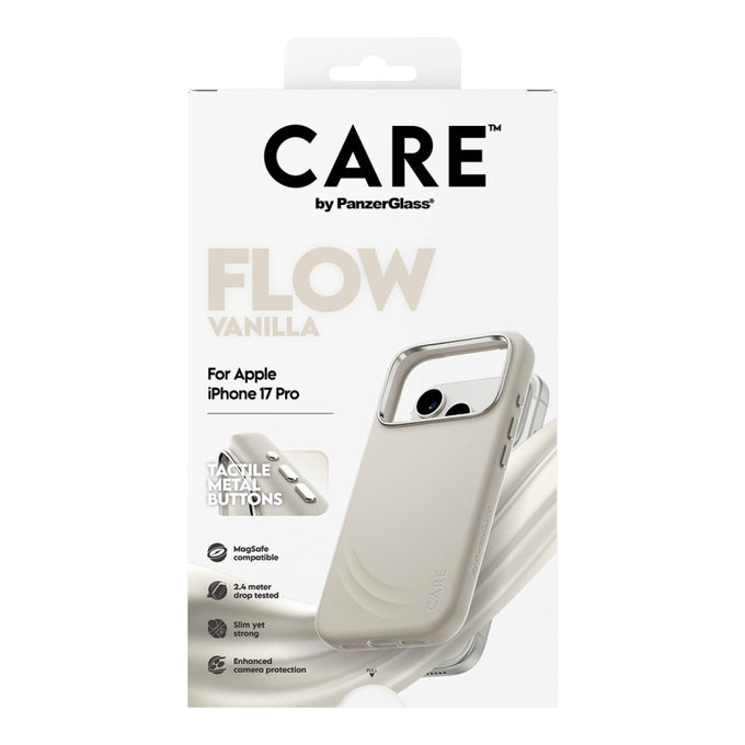 Husă FLOW cu MagSafe pentru iPhone 17 Pro, Vanilla, CARE