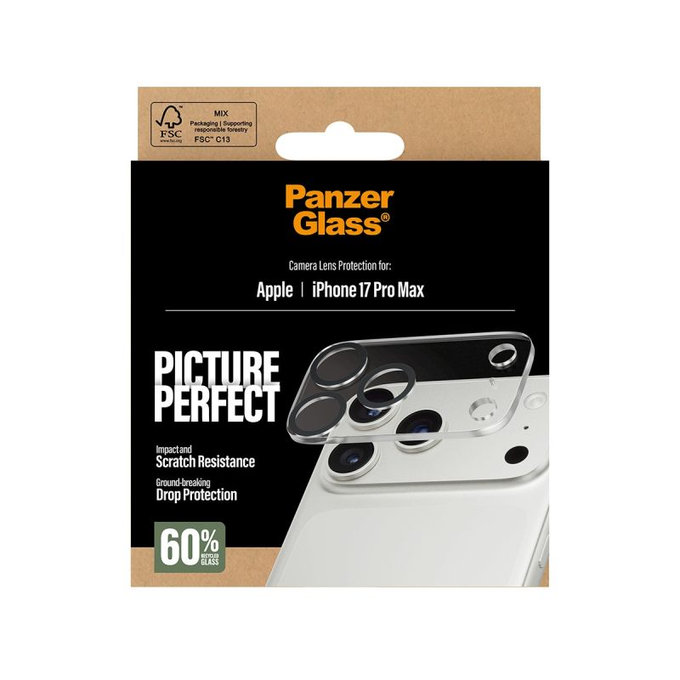 PanzerGlass - Protecție lentilă PicturePerfect pentru iPhone 17 Pro Max, clară