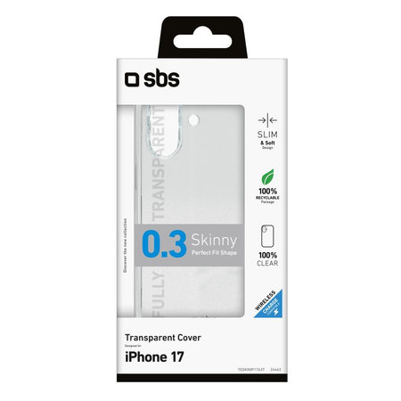 SBS - Husă Skinny pentru iPhone 17, transparentă