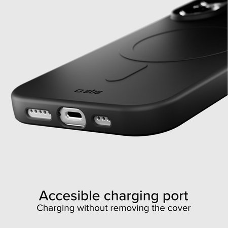 SBS - Husă Instinct Mag compatibilă cu MagSafe pentru iPhone 17, negru