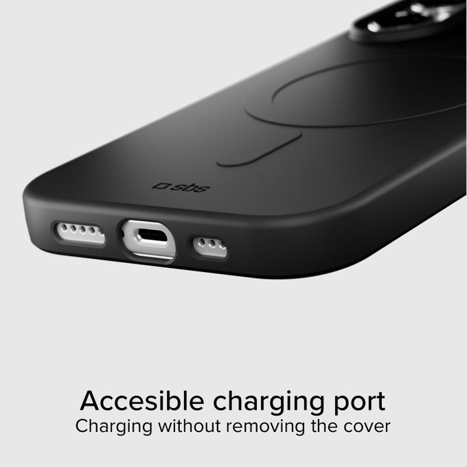 SBS - Husă Instinct Mag compatibilă cu MagSafe pentru iPhone 17, negru
