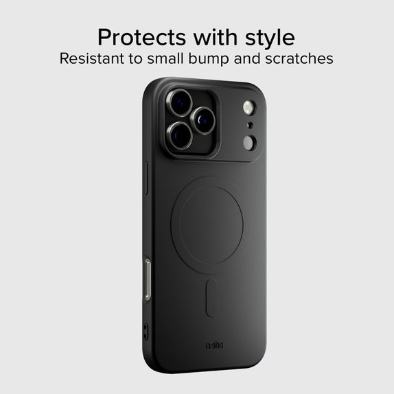 SBS - Husă Instinct Mag compatibilă cu MagSafe pentru iPhone 17 Pro, negru