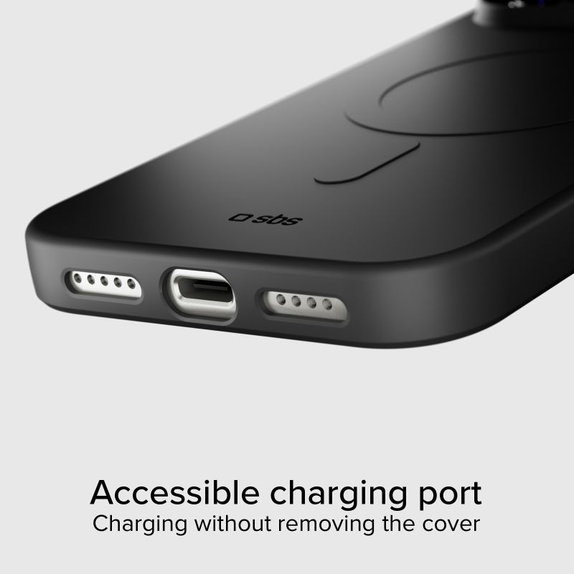 SBS - Husă Instinct Mag compatibilă cu MagSafe pentru iPhone 17 Pro, negru