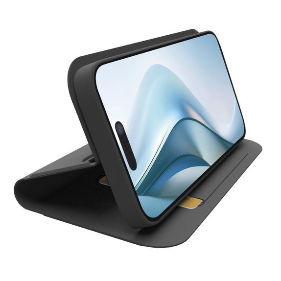 SBS - Husă Book Wallet Smooth pentru iPhone 17 Air, negru
