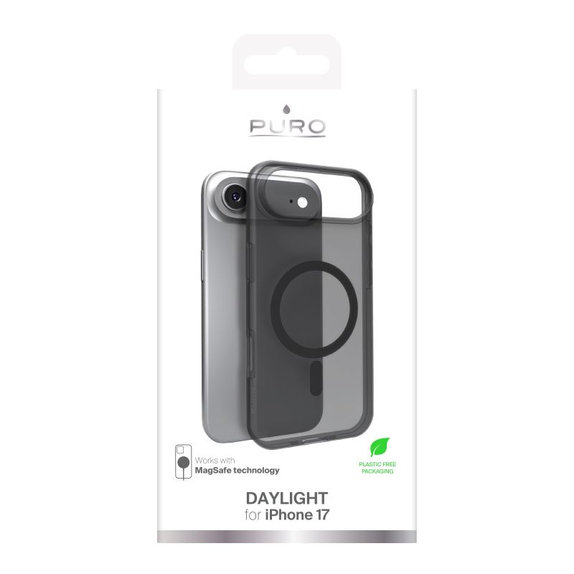 PURO - Husă DAYLIGHT cu MagSafe pentru iPhone 17 Air, negru