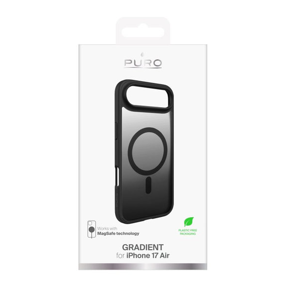PURO - Husă Gradient cu MagSafe pentru iPhone 17 Air, negru