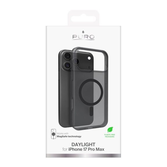 PURO - Husă DAYLIGHT cu MagSafe pentru iPhone 17 Pro Max, negru