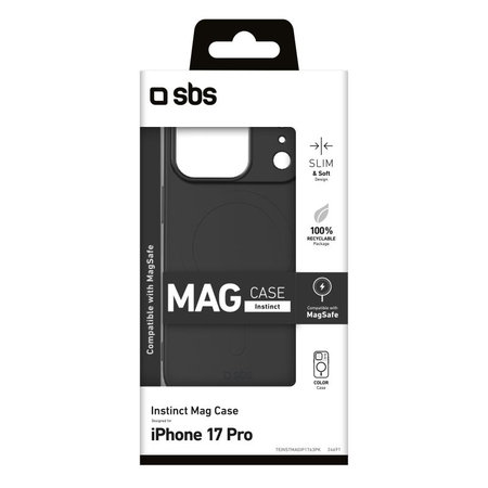 SBS - Husă Instinct Mag compatibilă cu MagSafe pentru iPhone 17, roz