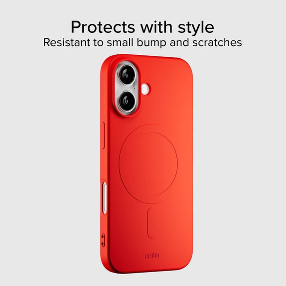 SBS - Husă Instinct Mag compatibilă cu MagSafe pentru iPhone 17, roșu