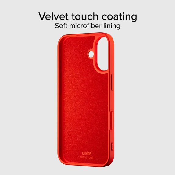 SBS - Husă Instinct Mag compatibilă cu MagSafe pentru iPhone 17, roșu