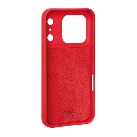 SBS - Husă Instinct Mag compatibilă cu MagSafe pentru iPhone 17 Pro, roșu