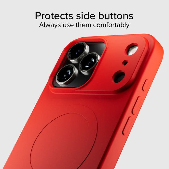 SBS - Husă Instinct Mag compatibilă cu MagSafe pentru iPhone 17 Pro, roșu