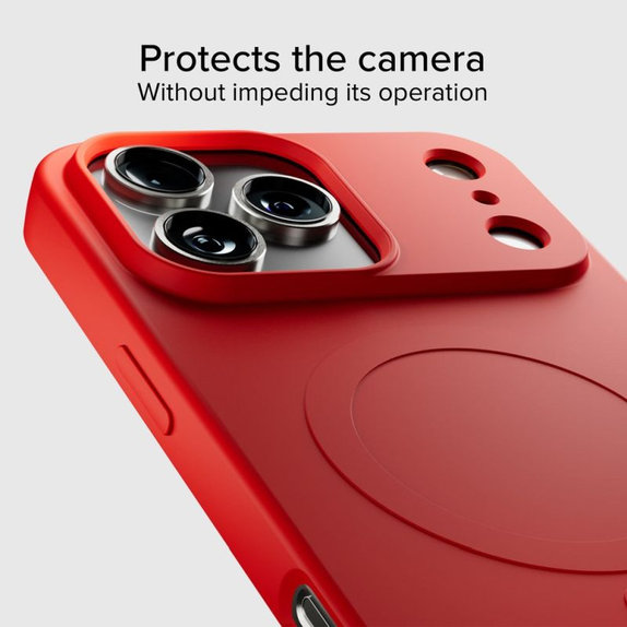 SBS - Husă Instinct Mag compatibilă cu MagSafe pentru iPhone 17 Pro, roșu