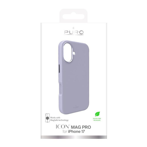 PURO - Husă ICON MAG PRO cu MagSafe pentru iPhone 17, roz