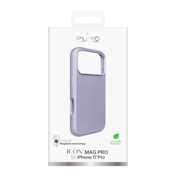 PURO - Husă ICON MAG PRO cu MagSafe pentru iPhone 17 Pro, roz