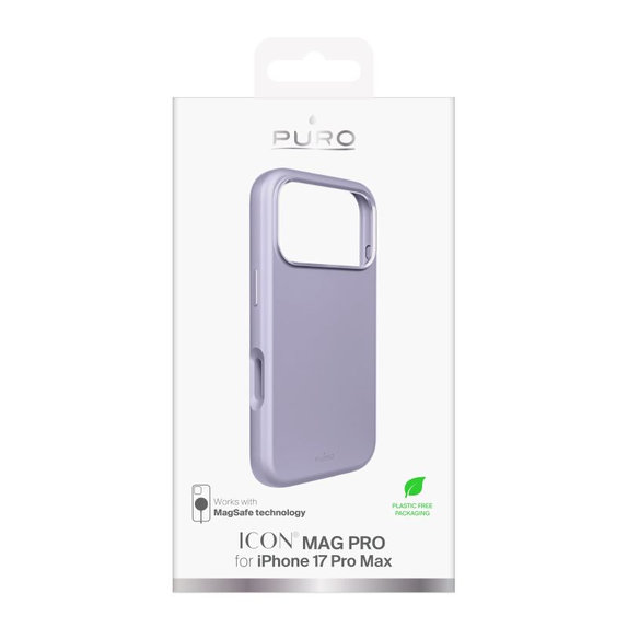 PURO - Husă ICON MAG PRO cu MagSafe pentru iPhone 17 Pro Max, roz