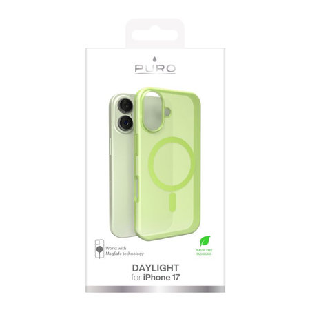 PURO - Husă DAYLIGHT cu MagSafe pentru iPhone 17, verde
