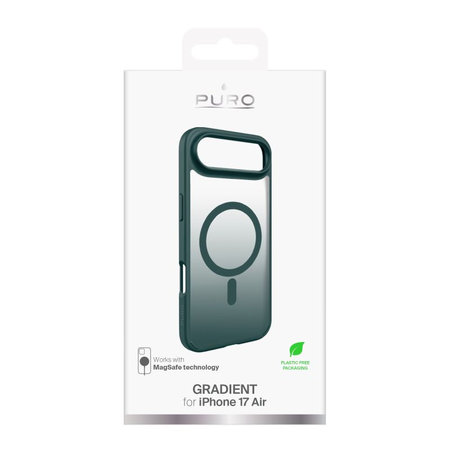 PURO - Husă Gradient cu MagSafe pentru iPhone 17 Air, Petroleum Green