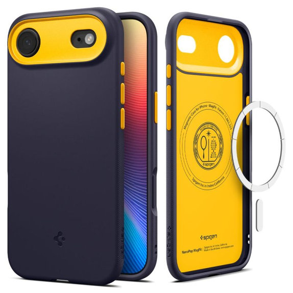 Spigen - Husă Nano Pop cu MagSafe pentru iPhone 17 Air, Blueberry Navy