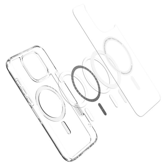 Spigen - Carcasă Ultra Hybrid "T" cu MagSafe pentru iPhone 16 Pro, albă