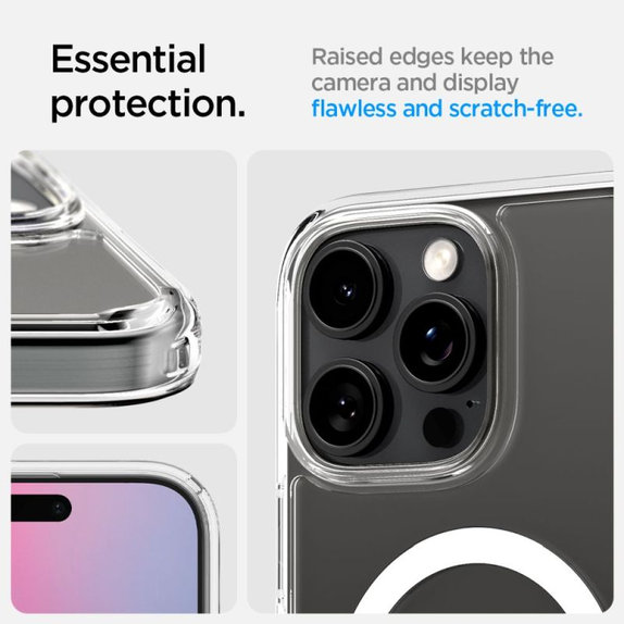Spigen - Carcasă Ultra Hybrid "T" cu MagSafe pentru iPhone 16 Pro, albă
