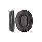 Perne de schimb pentru Audio-Technica ATH-MSR7, ATH-M50x, Spumă cu memorie + Piele, Negru, 1 pereche