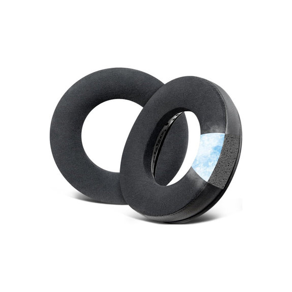 Perne de schimb pentru Beyerdynamic DT440, DT660, DT990 Pro, Spumă cu memorie + Piele + Textil + Gel răcoritor, Negru, 1 pereche