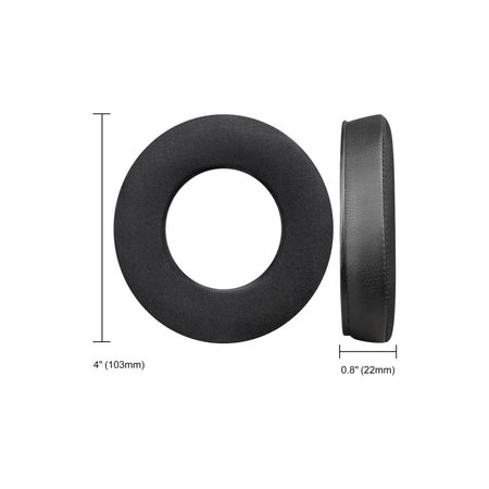 Perne de schimb pentru Beyerdynamic DT440, DT660, DT990 Pro, Spumă cu memorie + Piele + Textil + Gel răcoritor, Negru, 1 pereche