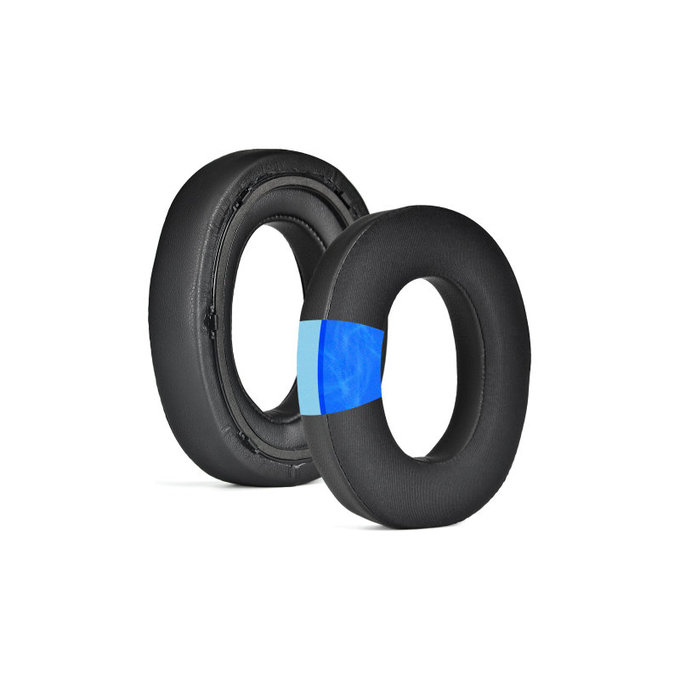 Perne de schimb pentru Bowers & Wilkins PX7 S2, PX8, Spumă cu memorie + piele PU + Textil, Negru, Gel răcoritor, 1 pereche