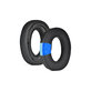 Perne de schimb pentru Bowers & Wilkins PX7 S2, PX8, Spumă cu memorie + piele PU + Textil, Negru, Gel răcoritor, 1 pereche