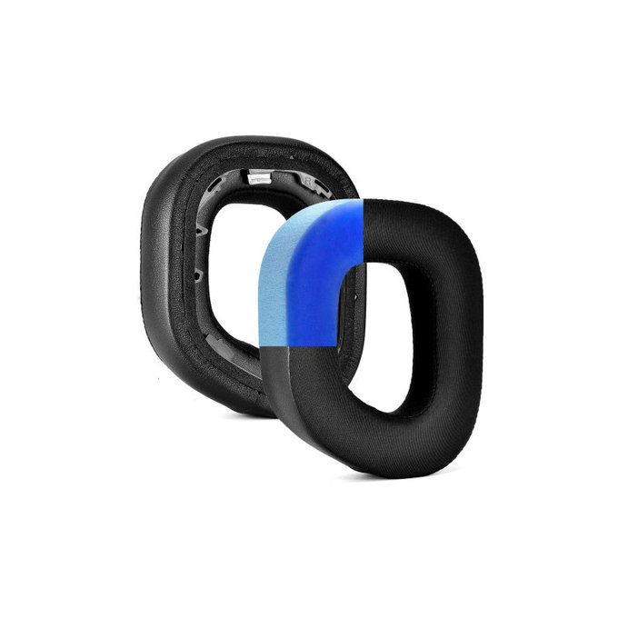 Perne de schimb pentru Corsair HS80, Spumă cu memorie + Textil, Negru, Gel răcoritor, 1 pereche