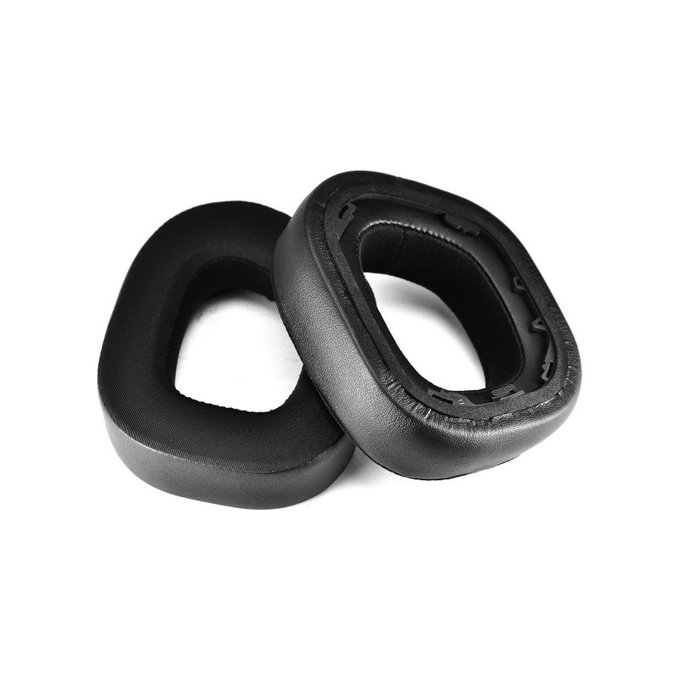 Perne de schimb pentru Corsair HS80, Spumă cu memorie + Textil, Negru, Gel răcoritor, 1 pereche