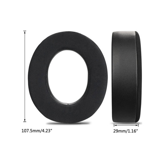 Perne de schimb pentru Corsair HS50, HS50 Pro, Spumă cu memorie + Textil, Negru, Gel răcoritor, 1 pereche