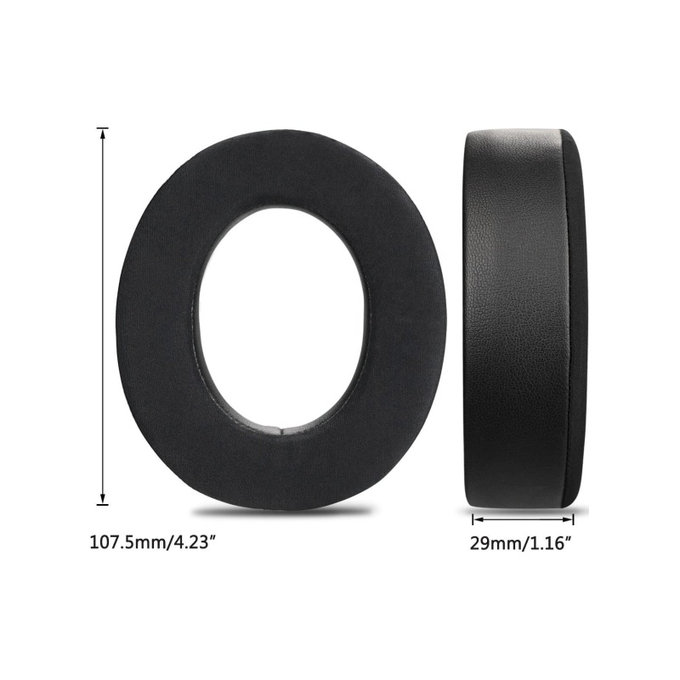 Perne de schimb pentru Corsair HS50, HS50 Pro, Spumă cu memorie + Textil, Negru, Gel răcoritor, 1 pereche