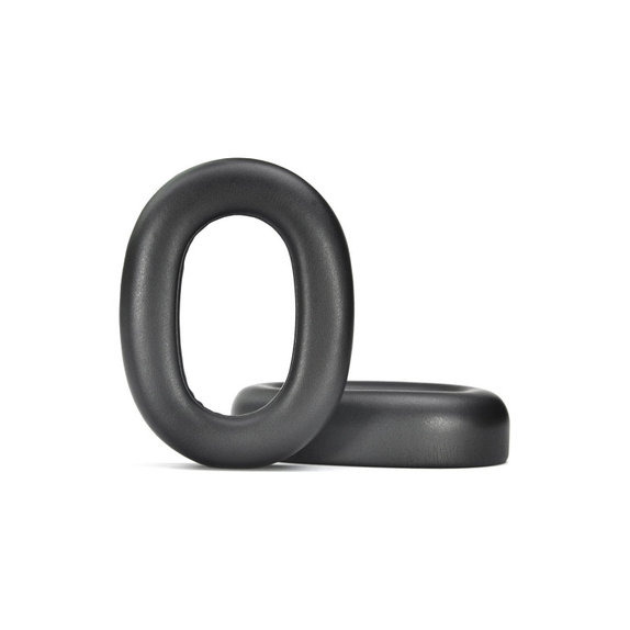 Perne de schimb pentru Jabra Evolve2 85 UC/MS, Spumă cu memorie + Piele, Negru, 1 pereche
