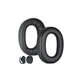 Perne de schimb pentru Jabra Elite 85H, Spumă cu memorie + piele PU, Negru, 1 pereche