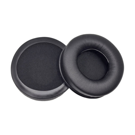 Perne de schimb pentru JBL Synchros E50BT, Spumă cu memorie + piele PU, Negru, 1 pereche