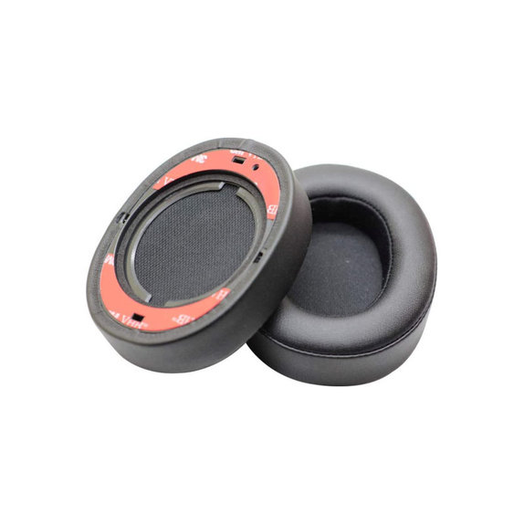 Perne de schimb pentru JBL Synchros E55BT, Spumă cu memorie + piele PU, Negru, 1 pereche