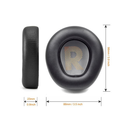 Perne de schimb pentru JBL Quantum One, Spumă cu memorie + piele PU, Negru, 1 pereche
